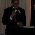 Stephen makes the toast to the newly weds.