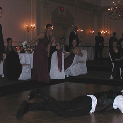 Dive for the garter!