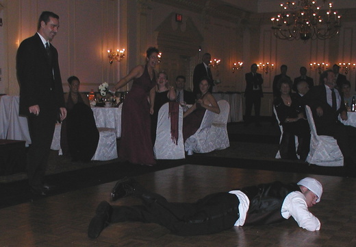 Dive for the garter!