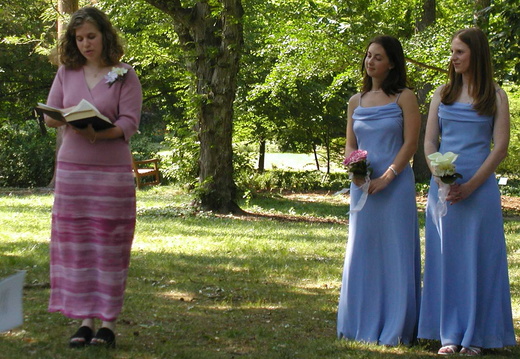 Second reading at the ceremony