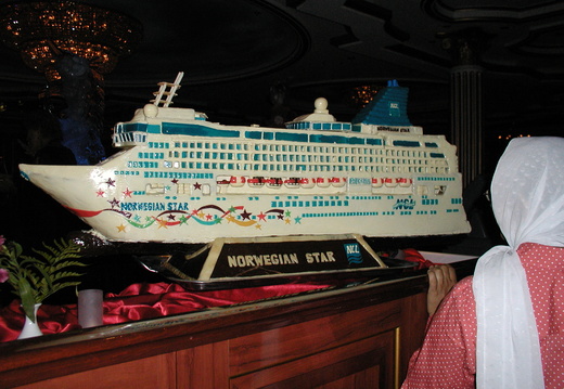 The NCL Star made of chocolate.