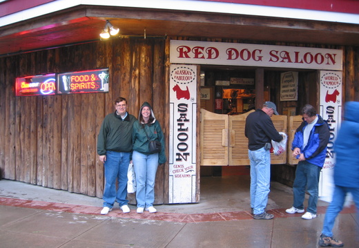 Brian and Erica at the Red Dog Saloon (sister to Red Onion Saloon)
