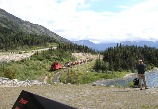 The train at Chillkoot Pass