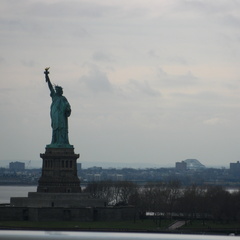 Statue of Liberty's left side