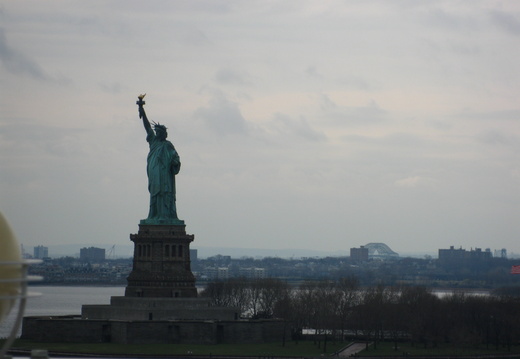 Statue of Liberty's left side