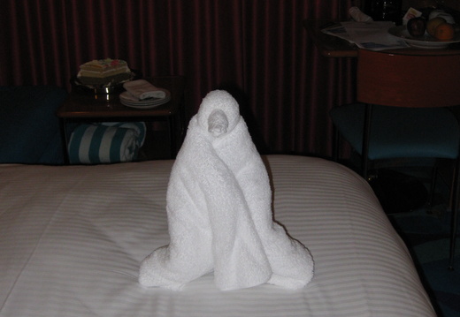 Monday's Towel animal - Penguin