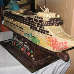 The ship is all chocolate!