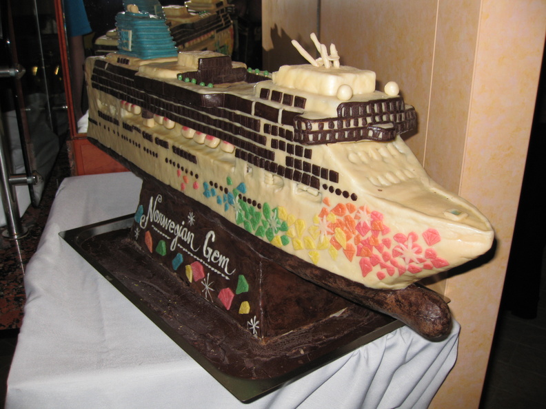 The ship is all chocolate!
