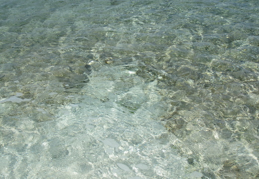 Crystal clear water...