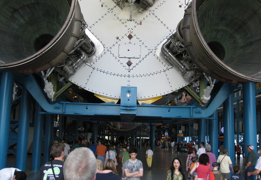 The backend of a rocket