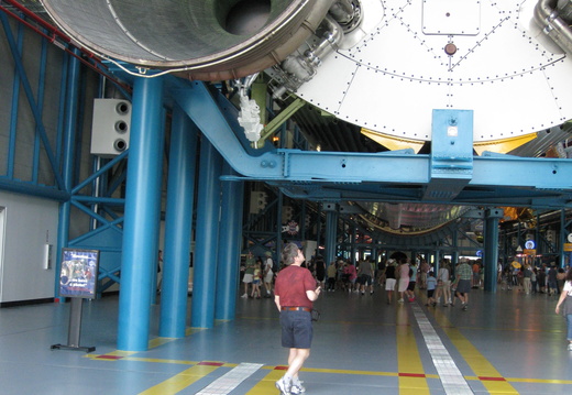 My father-in-law under the Saturn 5 rocket