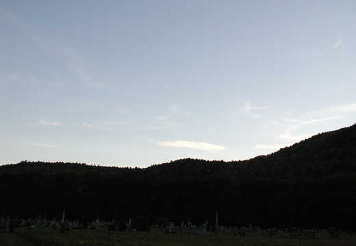 Vermont hills at dusk