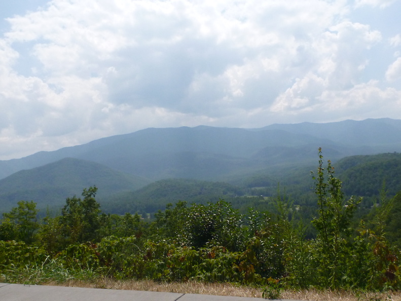 Roadside view of the mountains