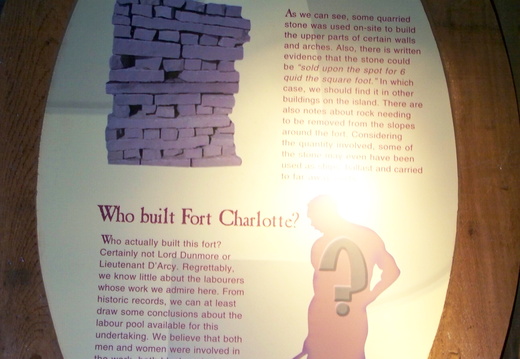 Who built Fort Charlotte?