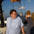 Brian lounging during the sail
