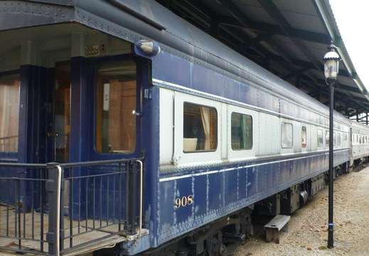 Side of another train at the platform