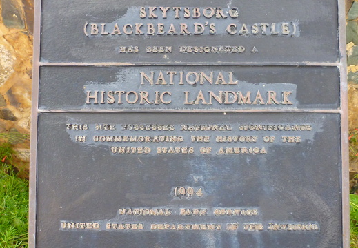 Skytsborg National Landmark Sign