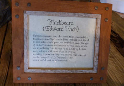 Information on "Blackbeard (Edward Teach)"