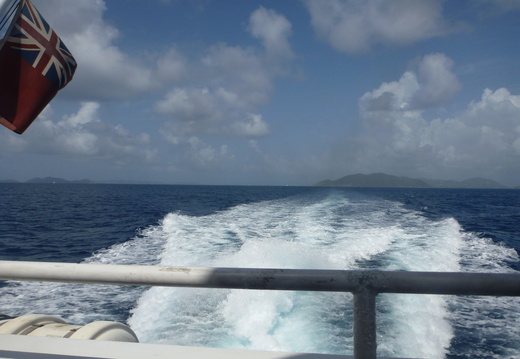 Sir Francis Drake Channel to Spanish Town, Virgin Gorda from Tortola