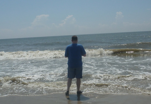 Brian looking out into the ocean.