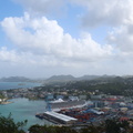 Panoramic view of Castries, St. Lucia 
