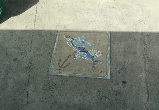 Fish Market Mosaic sidewalk art