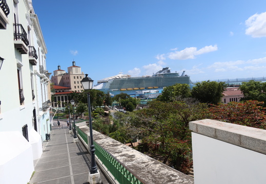 A view of the cruise port