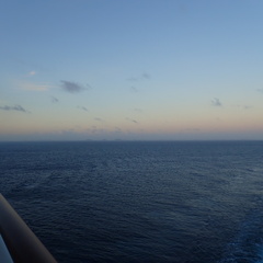 Sunset leaving Curacao