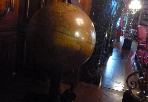 A globe near the Library Room