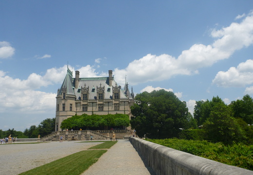 View of the back of the Biltmore Estate