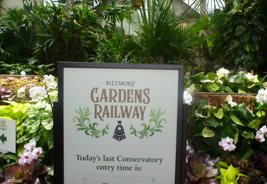 The Gardens Railway in the Conservatory