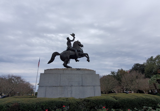 Right side of Andrew Jackson's Equestrian Statue