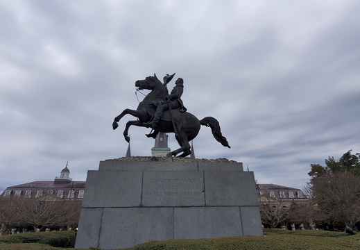 Left side of Andrew Jackson's Equestrian Statue